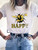 Summer Flower Short Sleeve Kawaii Tee Top - Size Medium