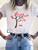 Summer Flower Short Sleeve Kawaii Tee Top - Size Medium