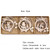 Vintage Wooden Snowflake Hanging Ornament 12PCS/Box