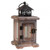 Retro Wooden Windproof Glass Lantern Candle Holder