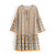 Floral Print Tie Neck Ruffles Rayon Cotton Bohemian Mini Dress