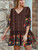 Floral Print Tie Neck Ruffles Rayon Cotton Bohemian Mini Dress