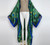 Boho Colorful Long Sleeve Kimono Kaftan Cover Up Stitch Cardigan