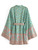 Boho Vintage Multi Floral Print Sashes Kimono Rayon Cotton Robe
