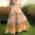 Vintage Ruffles Lace Low Waist Prairie Oversized Maxi Skirt