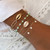 Boho Tree of Life Heart Charm Beads Chain Bangle Bracelet Set