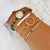 Boho Tree of Life Heart Charm Beads Chain Bangle Bracelet Set