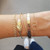 Boho Tree of Life Heart Charm Beads Chain Bangle Bracelet Set