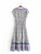 Vintage Floral Print Chic Sleeveless Tassel Lace Patchwork Midi Dress