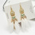 Feather Tassel Statement Beads Drop Earrings
