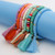 Shell Tassel Clay Rainbow Beaded Bangle
