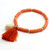 Shell Tassel Clay Rainbow Beaded Bangle