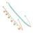 Summer Beaded Beach Ankle Bracelet 2pcs/set