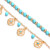 Summer Beaded Beach Ankle Bracelet 2pcs/set