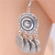 Boho Flowers Round Shaped Coin Carved Drop Earrings