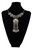 Vintage Ethnic Carved Flower Gypsy Metal Coin Tassel Necklace