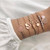Bohemian Tree of Life Heart Circle Tassel Beads Chain Bangle Bracelet