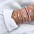Flower Love Charm Bracelet Set For Women