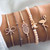 Boho Charm Beaded Rope Bracelet 5pcs/set