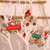 Wooden Tree Hanging Ornaments hristmas Decorations 9pcs/box