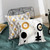 Daisy Floral Geometric Soft Cozy Embroidered Cushion Cover