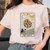 Autumn Cartoon Halloween Fall Graphic T-shirt - Size Medium