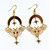 Wanderlust Celestial Moth Moon Stars Earrings