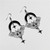Wanderlust Celestial Moth Moon Stars Earrings