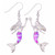 Mermaid Blue Imitation Opal Birthstone Earrings