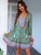 Vintage Boho Floral Tassel Loose Ruffles Spring Mini Dress