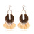 Geometric Fringe Cotton Alloy Tassel Earrings