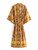 Boho Floral Print Bat Sleeve Kimono Ladies Sashes Cover-up Robe
