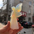110mm White Opal Guardian Angel Rune Reiki Home Decor
