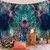 Sandy Beach Indian Mandala Tapestry Wall Hanging - Size 200x150cm 79x59inch