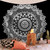 Sandy Beach Indian Mandala Tapestry Wall Hanging - Size 200x150cm 79x59inch