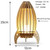 Creative Wood Carved USB  Rocket Lamp