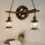 Wooden Loft Glass Industrial Hanging Lamp