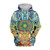 Abstract Psychedelic Cosmos Hippie Mandala Printed Sweatshirt
