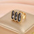 Trendy High Quality Gold Color Plated Finger Ring