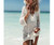 Sexy See-through Crochet Knitted Tassel Tie Swimsuit Cover Up