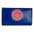 Tarini leather handpainted Mandala wallet Blue