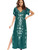 Maxi Pareo Tunic Embroidery Beach Cover Up