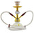 Nargile Shisha Glass Base Flask Double Hose Hookah Pot