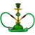 Nargile Shisha Glass Base Flask Double Hose Hookah Pot