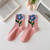 Cartoon Flower Candy Color Harajuku Kawaii Mid Tube Socks