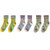 Korean Style Flower Print Cotton Harajuku Winter Socks Set