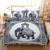 3D Elephant Printed Boho Tribal Bedding Set - Size 240x220cm