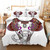 3D Elephant Printed Boho Tribal Bedding Set - Size 240x220cm