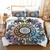 3D Elephant Printed Boho Tribal Bedding Set - Size 240x220cm