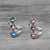Vintage Silver Color Zinc Alloy Crystal Finger Ring